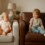 Divano in tessuto o in pelle per bambini piccoli? La soluzione meno stressante per le famiglie