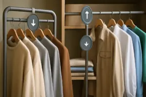 Sistemi per organizzare il guardaroba stagionale: il metodo usato nei negozi di abbigliamento