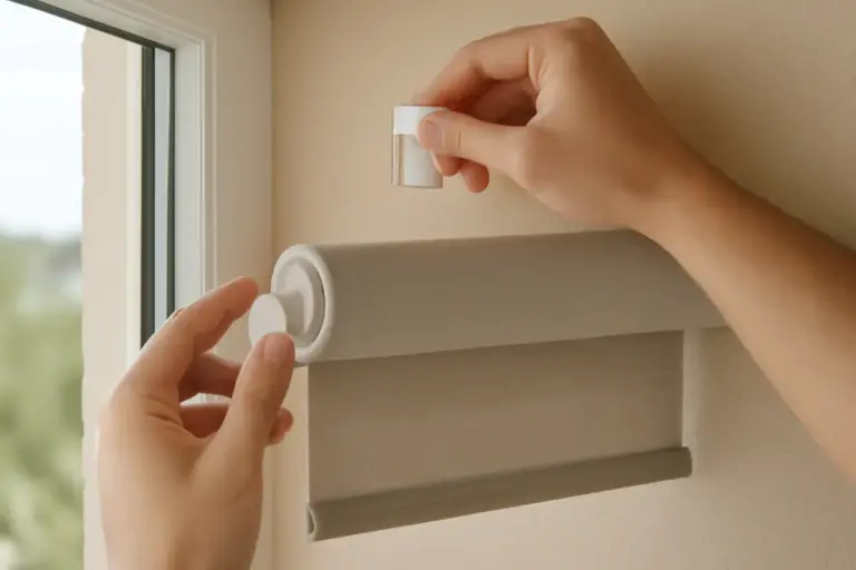 Come si monta una tenda a rullo senza forare? Il sistema removibile che non lascia tracce