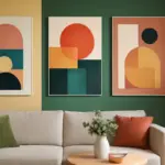 Quadri moderni in salotto: come abbinarli ai colori delle pareti per un effetto wow