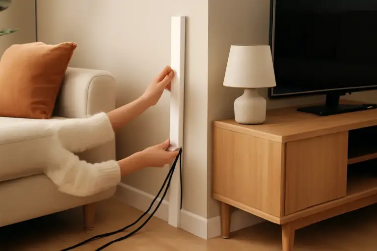 Soluzioni per nascondere i cavi elettrici in salotto: il trucco d’arredo che migliora subito l’ambiente